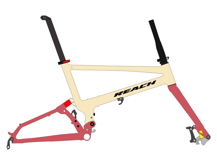 Pacific REACH Frame Set Colr Order Model : Two Tone Color