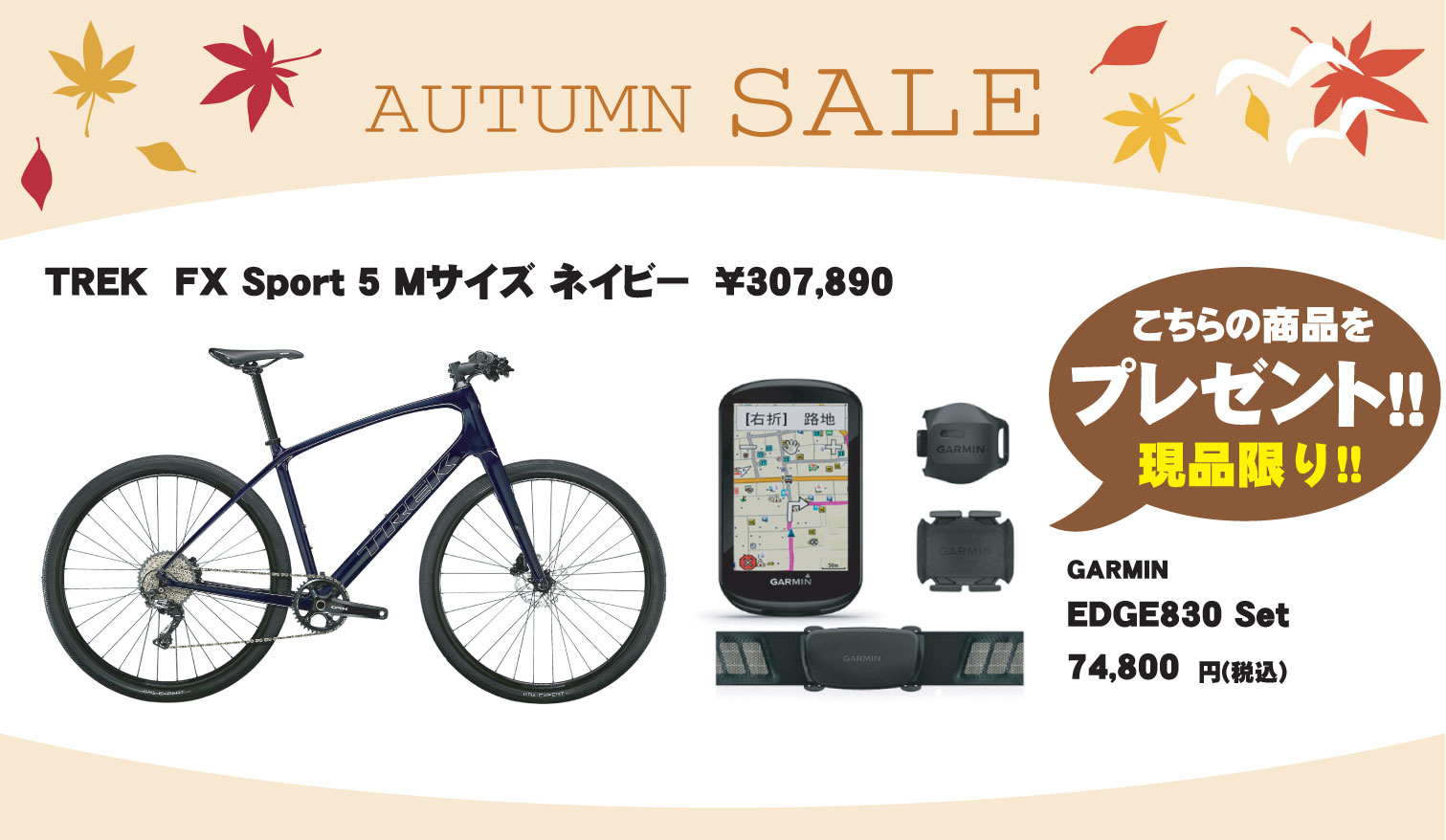 TREK FX SPORT 5GARMIN EDGE830v[g