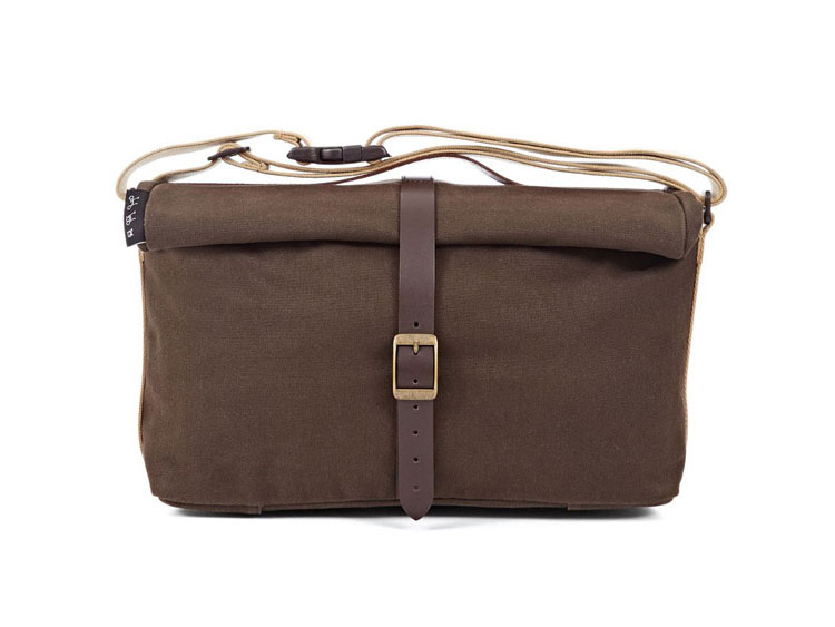 軽量ロールアップバック ブロンプトン用 BROMPTON Waxed Cotton Roll Top Bag
